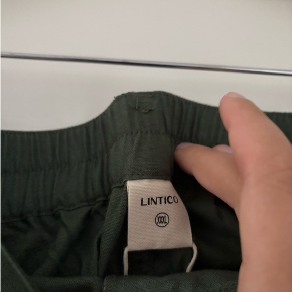 NWT Lintico Simple Button Fly Pants Heidi Linen Lagenlook - Picture 6 of 10